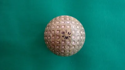 'WBC' Unusual mesh ball c.1920